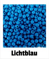 Holzperlen 6mm lichtblau